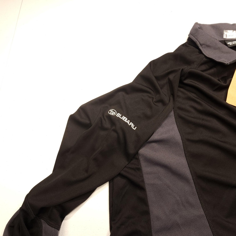 Subaru Black Label Mens XL Black Gray Quarter Zip Performance Pullover NWT - Picture 5 of 13